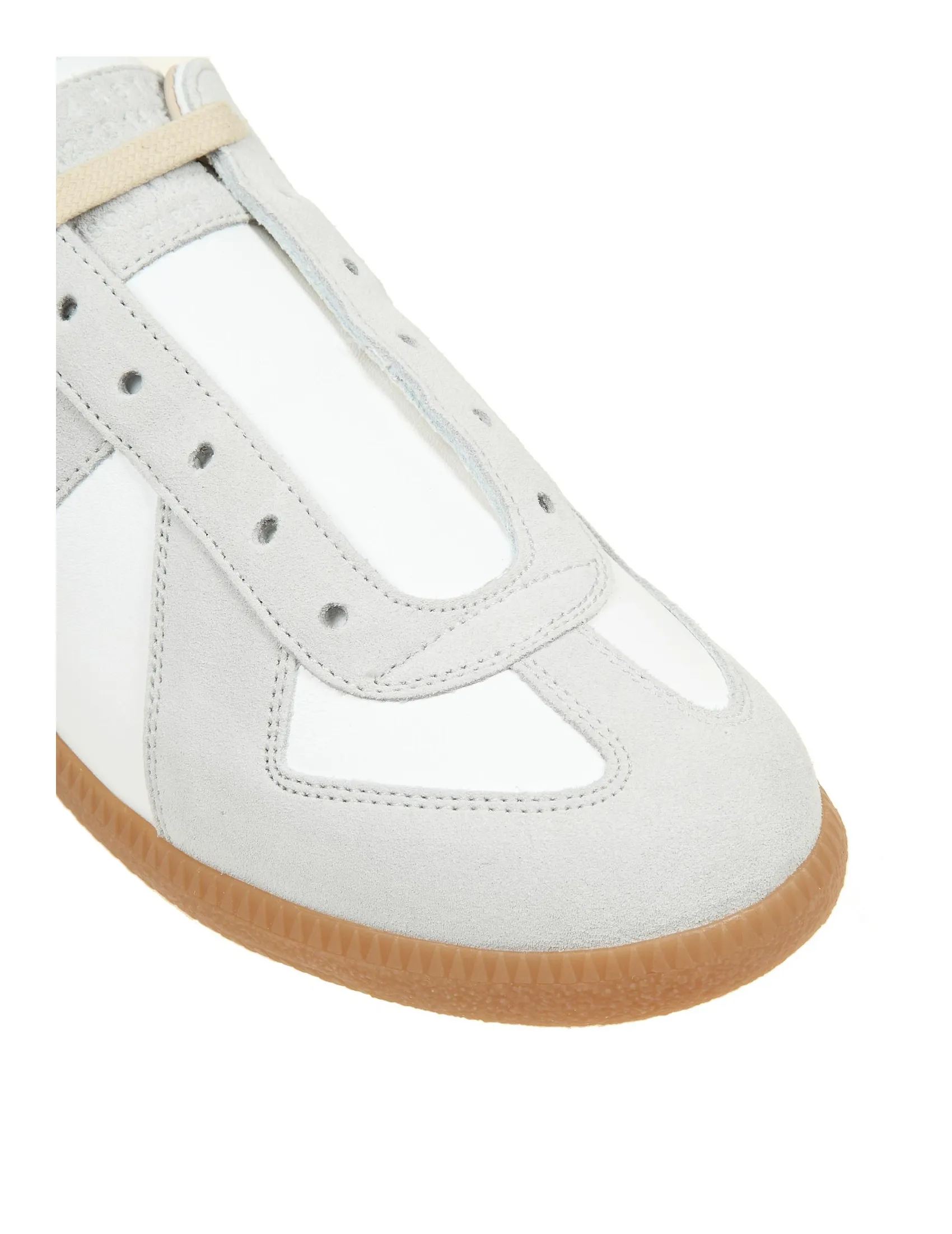 MAISON MARGIELA SNEAKERS REPLICA IN LEATHER AND SUEDE