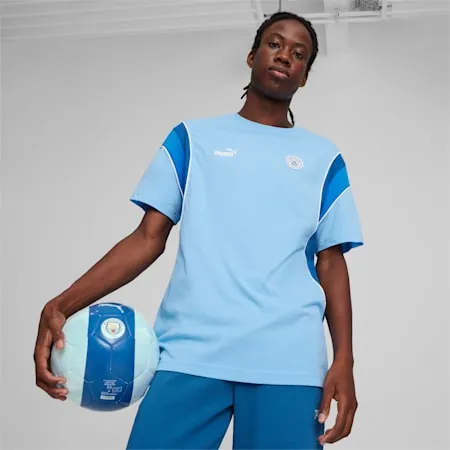 Manchester City FtblArchive Men's Tee | Team Light Blue-Lake Blue | PUMA Shop All Puma | PUMA 