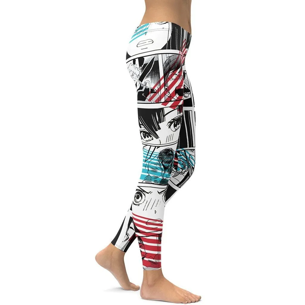 Manga Comic Book Leggings