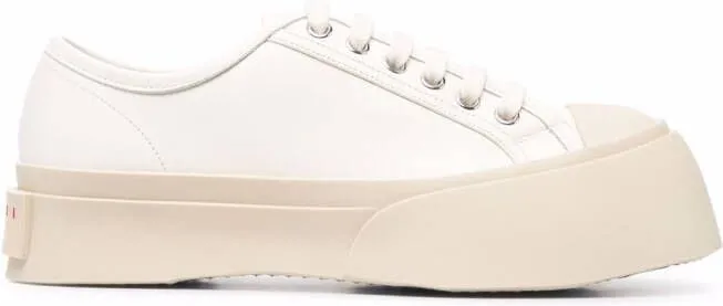 Marni Pablo leather flatform sneakers White