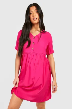 Maternity Button Down Smock Dress