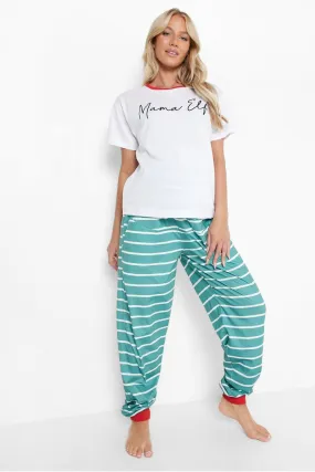 Maternity Christmas Mama Elf Pj Set