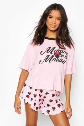 Maternity Disney Slogan PJ Short Set