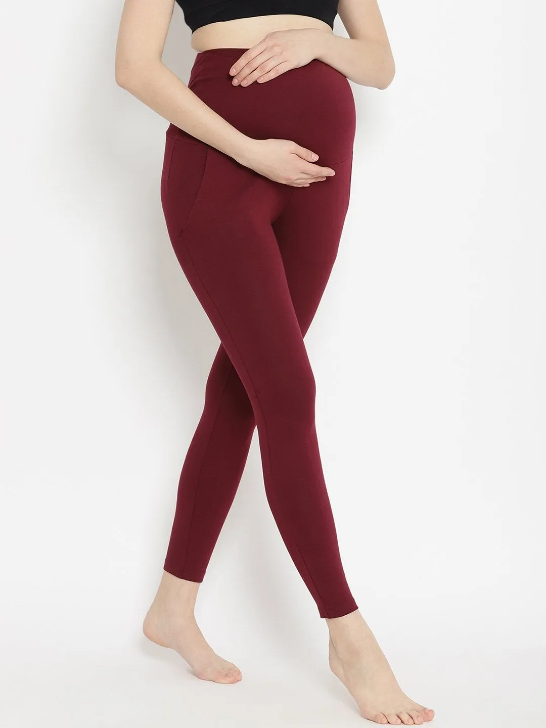 Maternity Leggings- Winter (French Terry Lined)