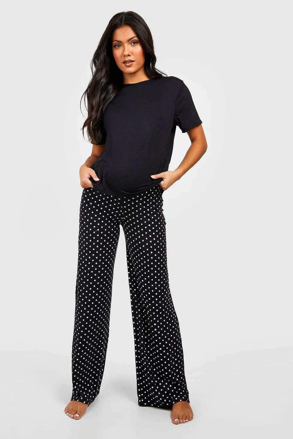 Maternity Polka Dot Pajama Set