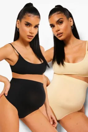 Maternity Seamless Scoop Nursing Bra 2 Pack