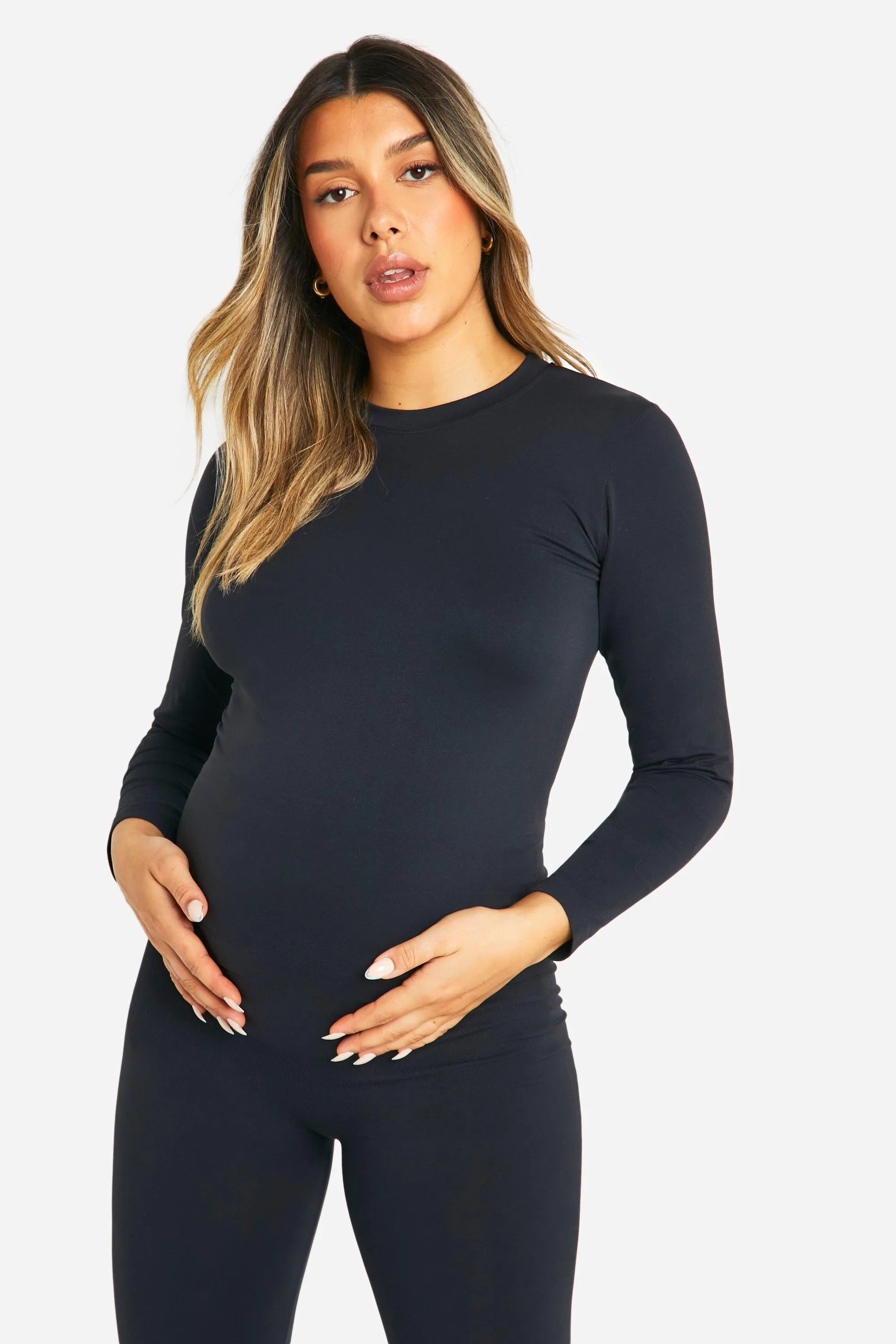 Maternity Soft Touch Longsleeve Basic Top