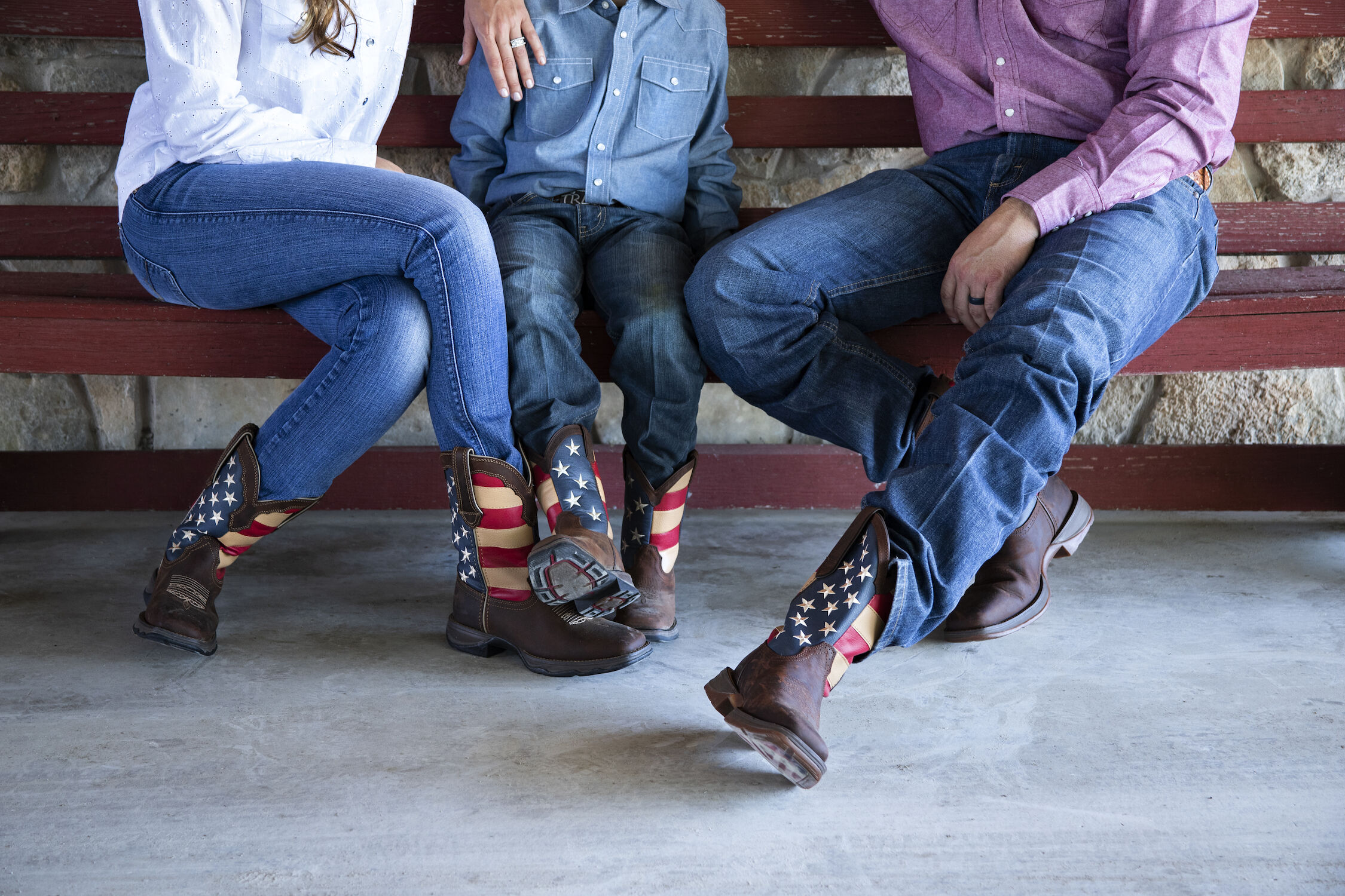 Men's Rebel Patriotic Pull-On Western Boot in Brown