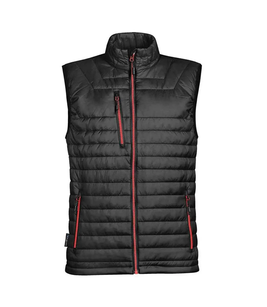 Mens gravity thermal gilet black/true red Stormtech