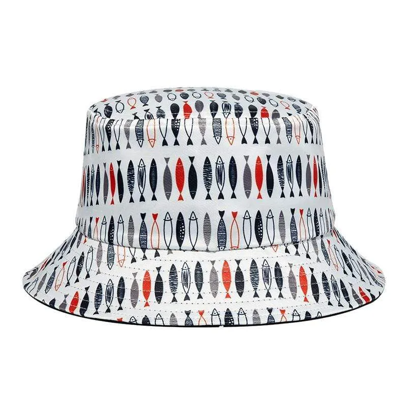 Men's Hip Hop Fish Printed Hat