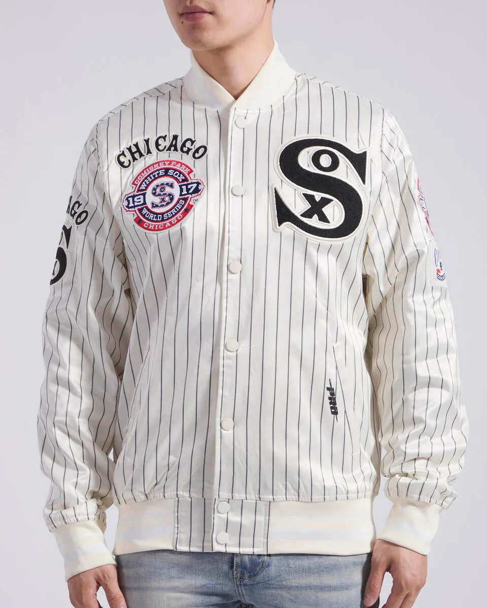 Men’s Pro Standard Chicago White Sox Satin Jacket Eggshell