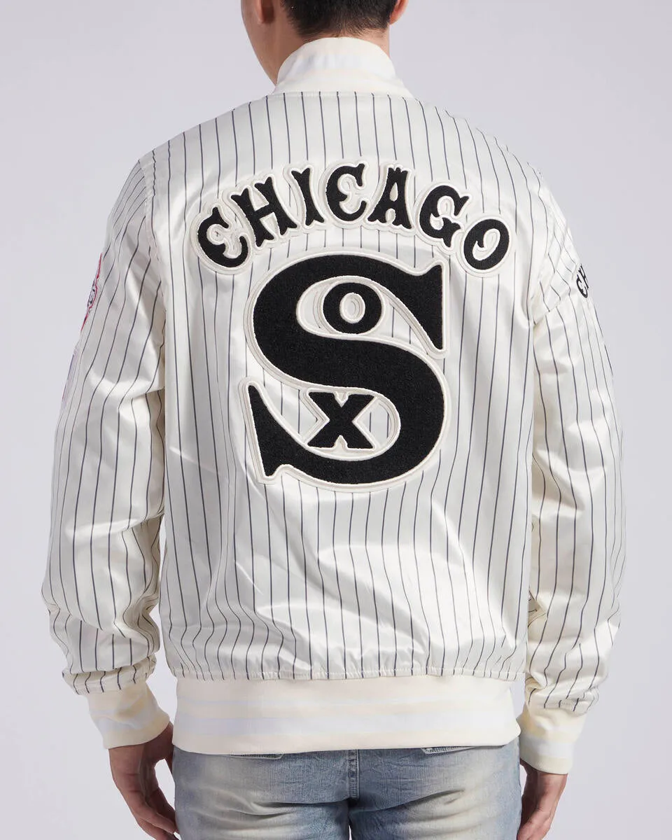 Men’s Pro Standard Chicago White Sox Satin Jacket Eggshell