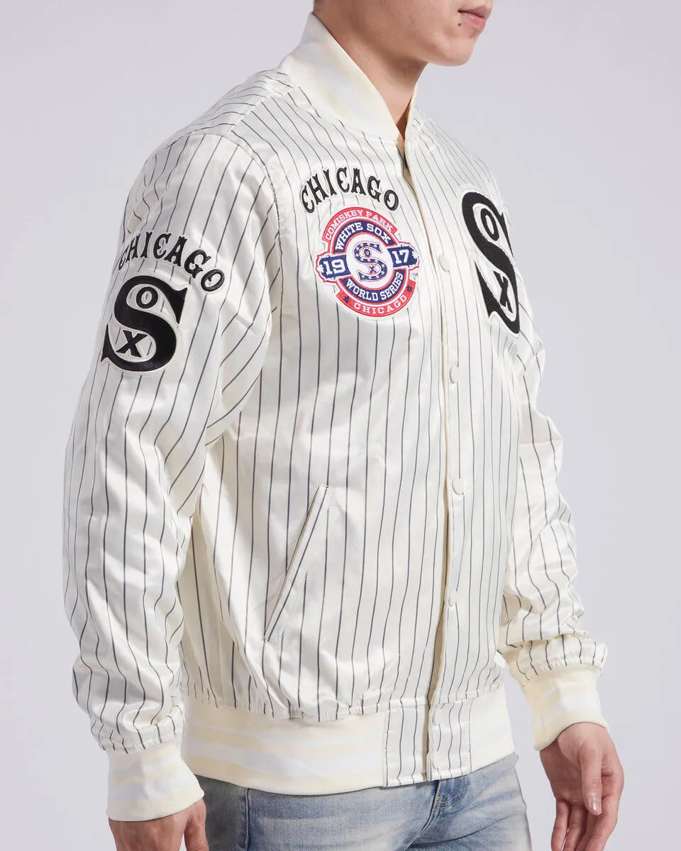 Men’s Pro Standard Chicago White Sox Satin Jacket Eggshell