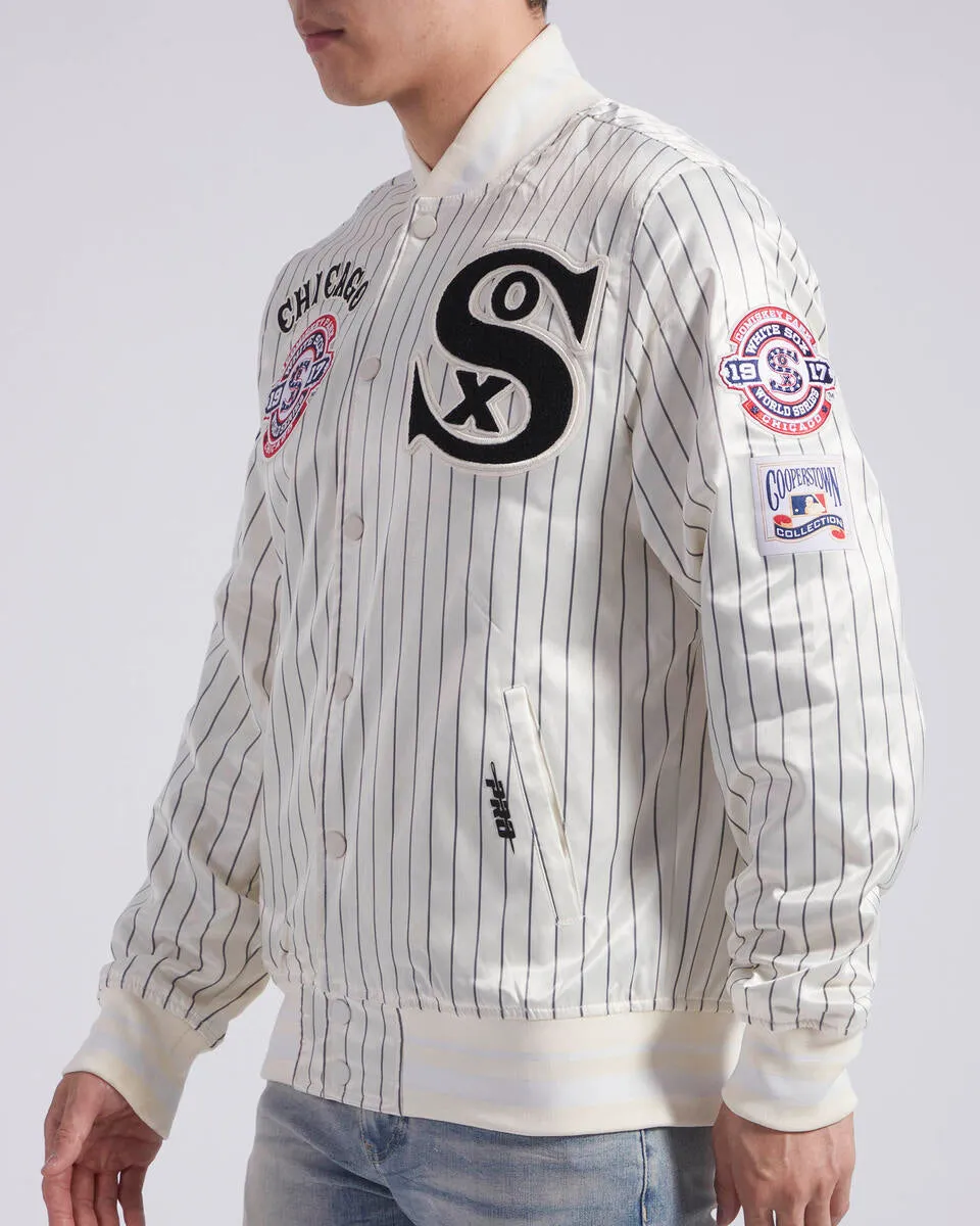 Men’s Pro Standard Chicago White Sox Satin Jacket Eggshell