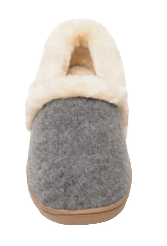 MINNETONKA DINA SLIPPER IN GREY