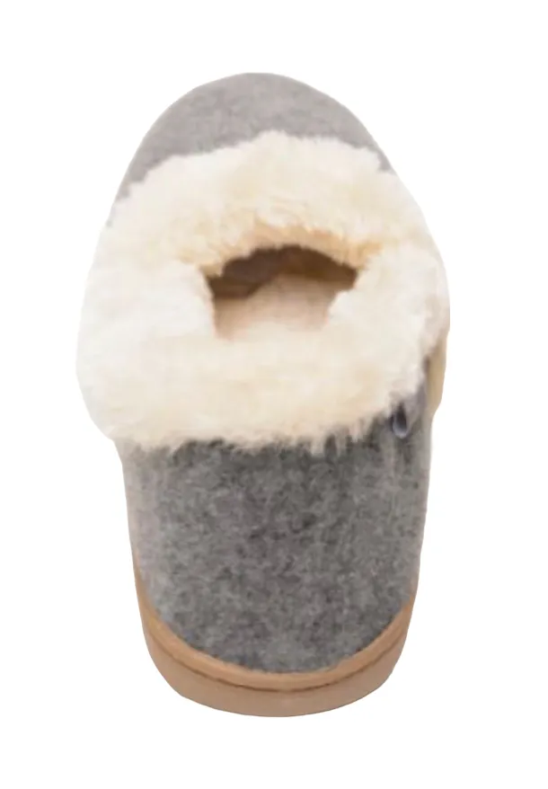 MINNETONKA DINA SLIPPER IN GREY