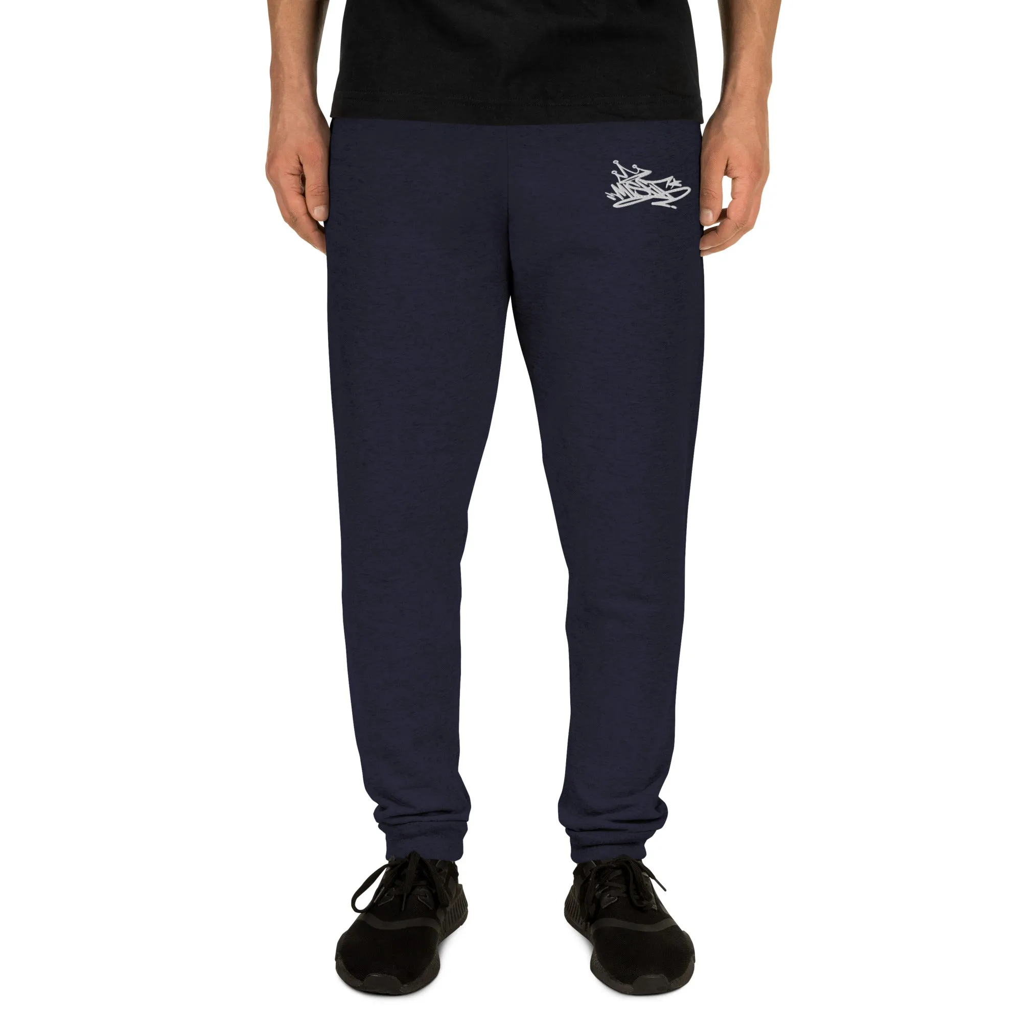 Misfit Graffiti Tag Joggers | Navy