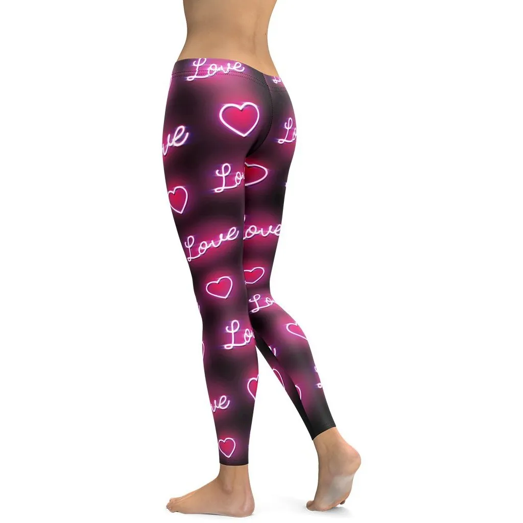 Neon Love Leggings