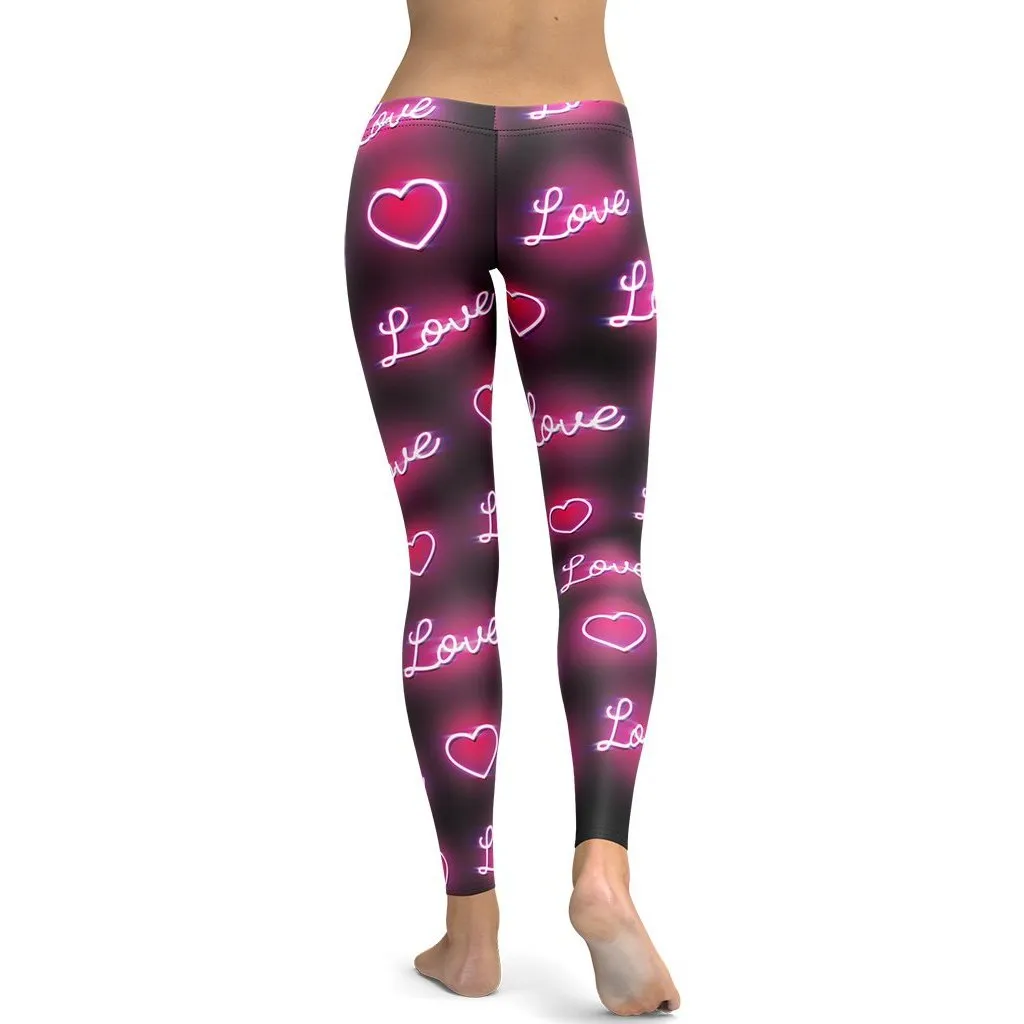 Neon Love Leggings