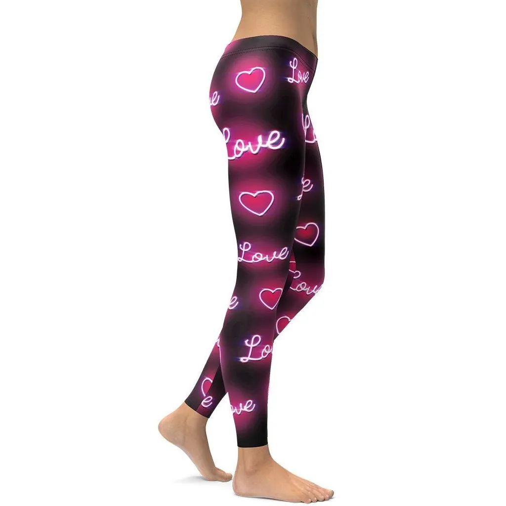 Neon Love Leggings