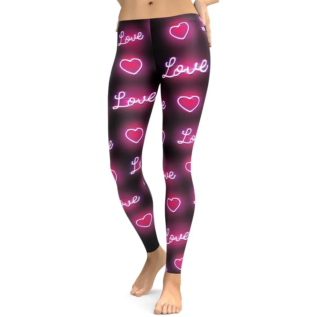 Neon Love Leggings