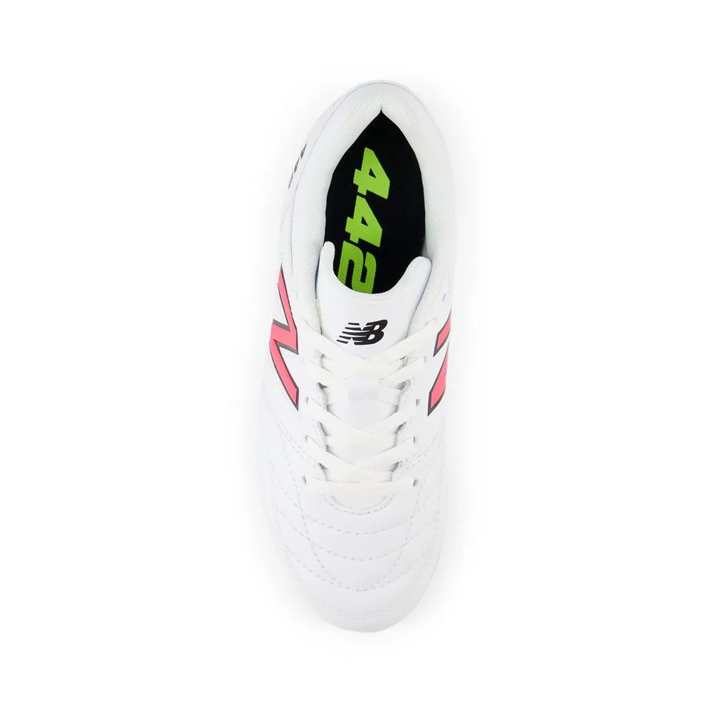 New Balance 442 V2 Academy FG Junior  (Wide) Soccer Cleats | Hi-Lite Pack