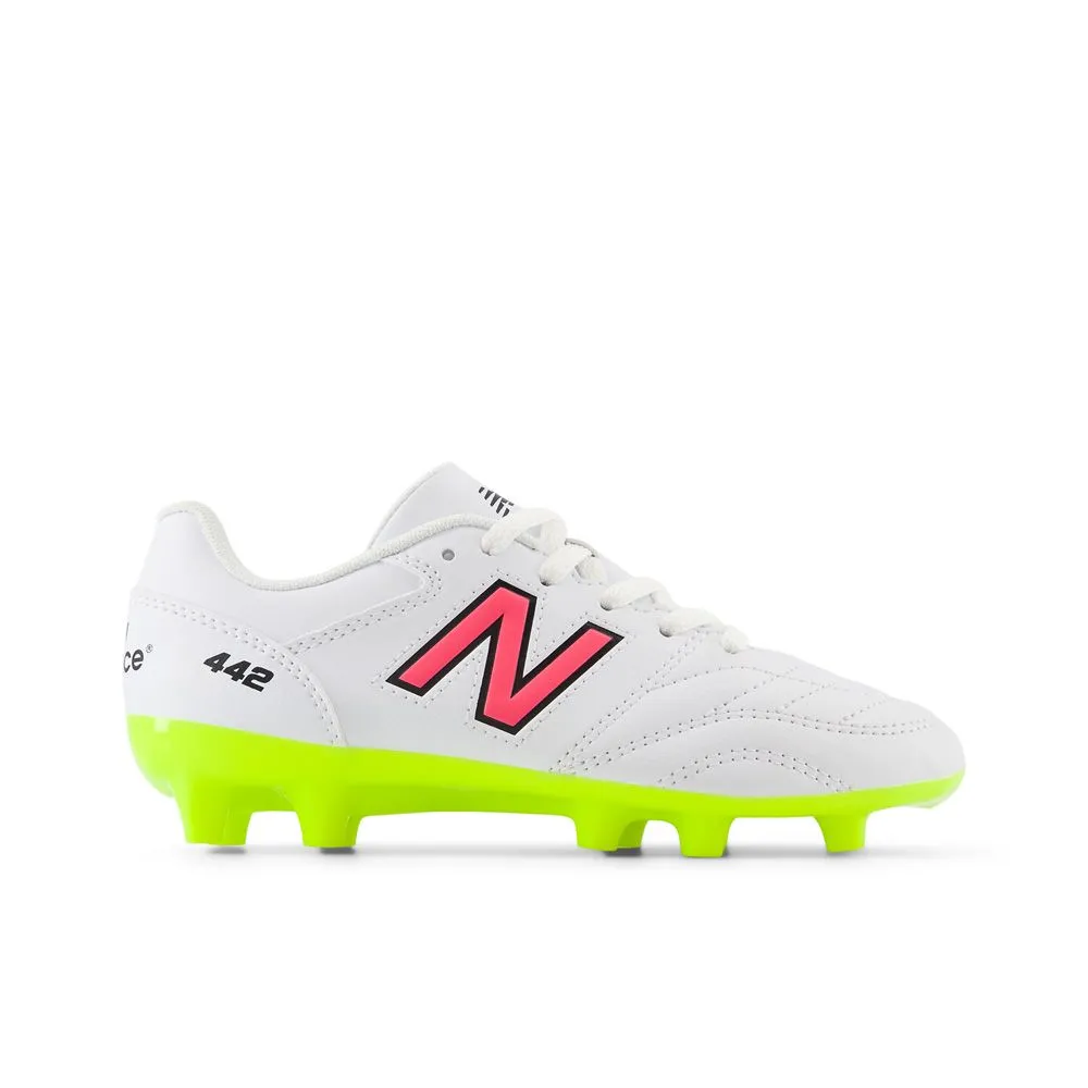 New Balance 442 V2 Academy FG Junior  (Wide) Soccer Cleats | Hi-Lite Pack