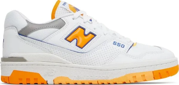 New Balance 550 White Vibrant Orange Men's Shoe