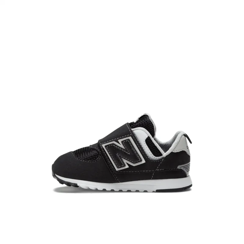 New Balance Infant & Toddler Boys 574 NEW-B Hook & Loop Shoe - NW574BK (Wide)