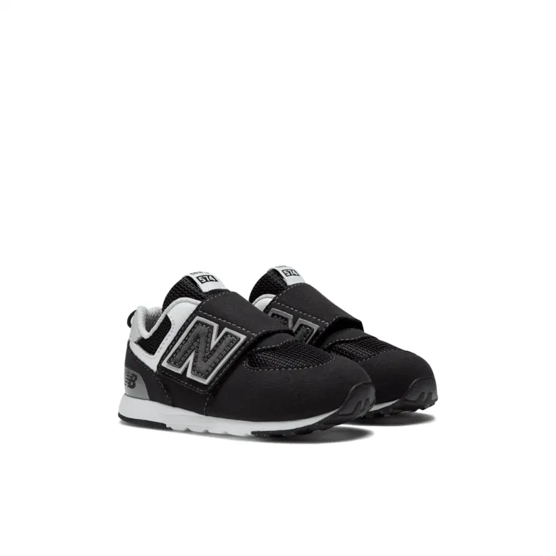 New Balance Infant & Toddler Boys 574 NEW-B Hook & Loop Shoe - NW574BK (Wide)