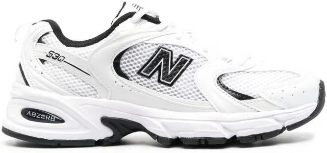 New Balance logo-patch low-top sneakers White