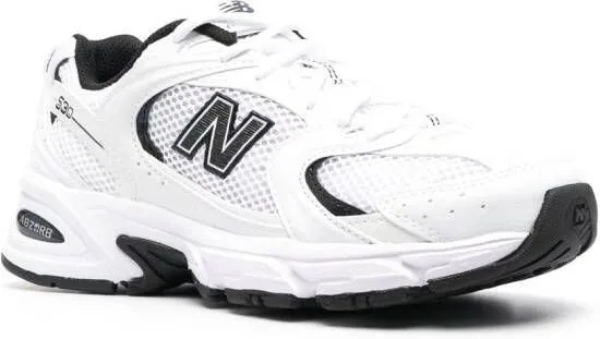 New Balance logo-patch low-top sneakers White