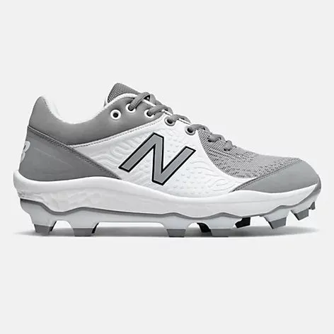 New Balance - Men's Grey/White 3000v5 Fresh Foam Molded Cleat (PL3000G5)