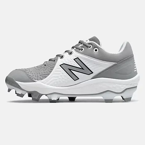 New Balance - Men's Grey/White 3000v5 Fresh Foam Molded Cleat (PL3000G5)