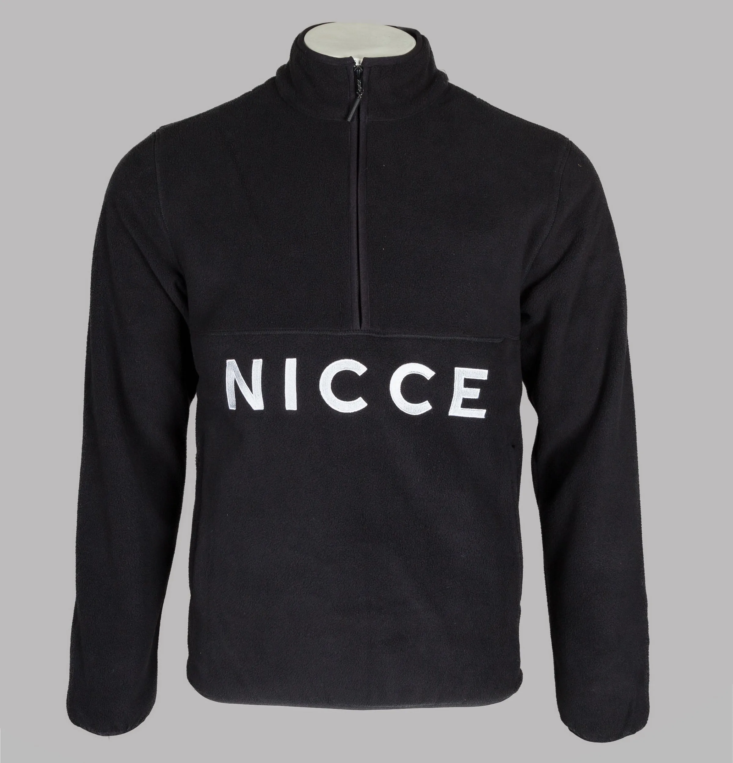 Nicce Corto Half Zip Fleece Sweatshirt Black