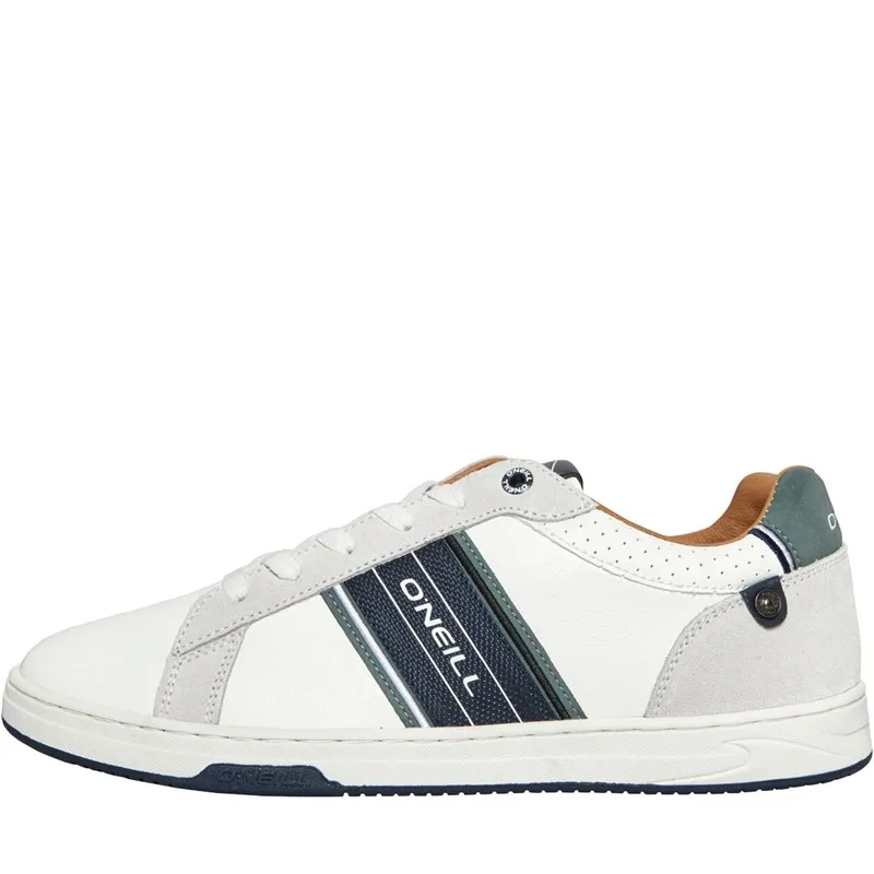 O'Neill Mens Oxnard Low Trainers Bright White