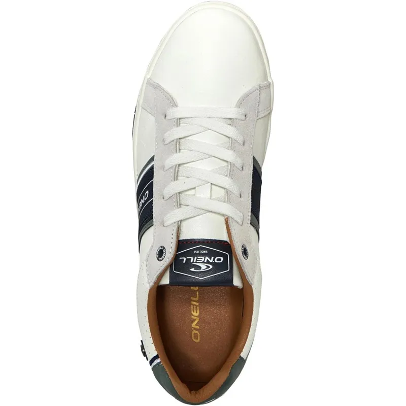 O'Neill Mens Oxnard Low Trainers Bright White