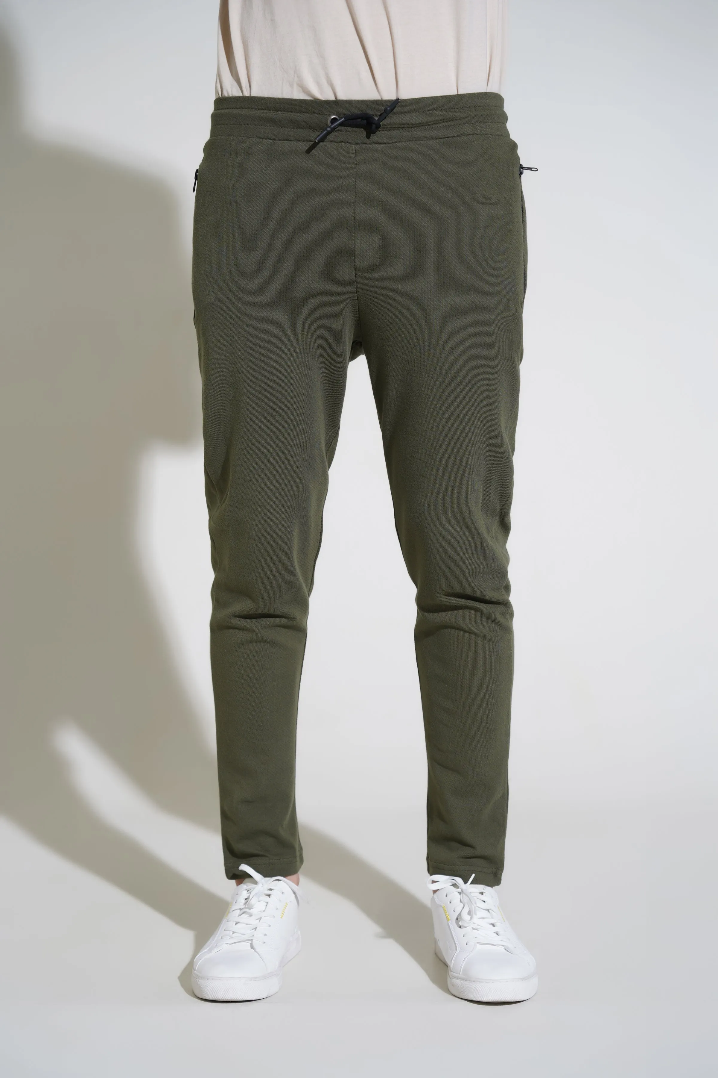 Olive Terry Trousers