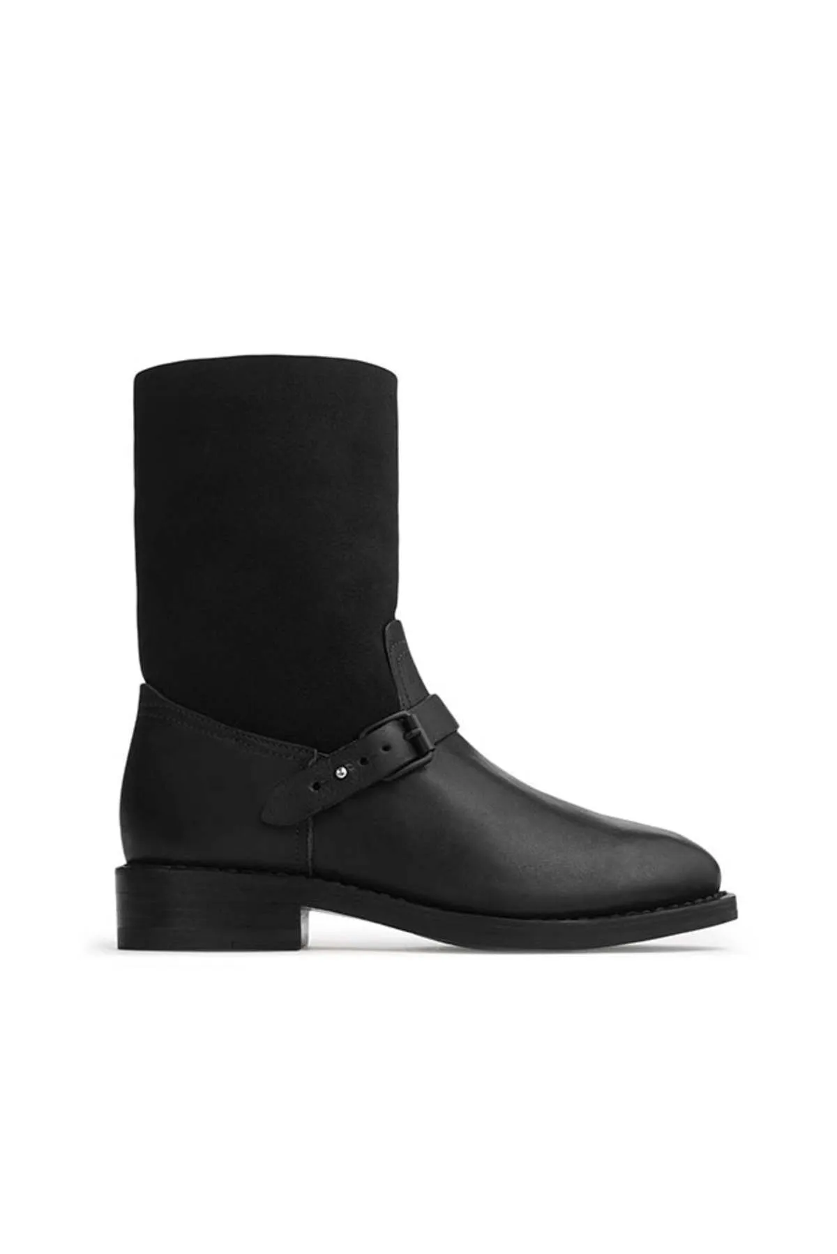 Oliver Boot - Black Grey Suede