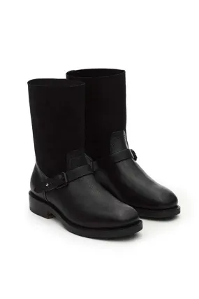 Oliver Boot - Black Grey Suede