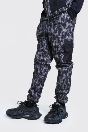 Original Man Camo Print Quilted Joggers