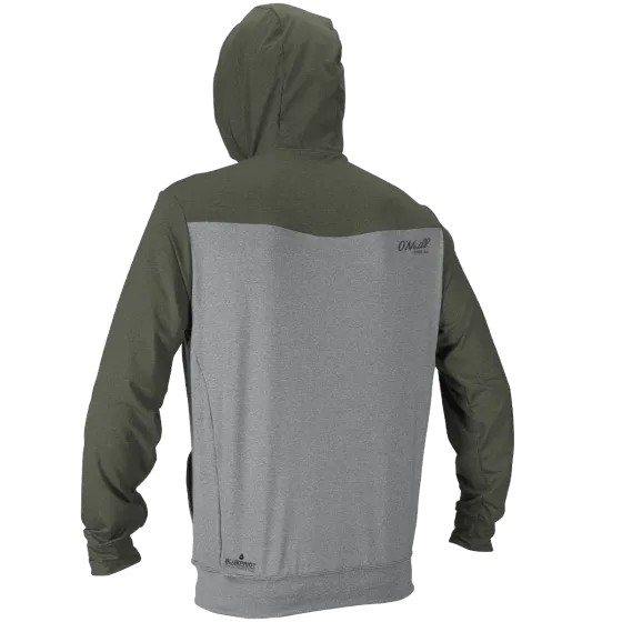 O'Neill Blueprint Full Zip Sun Hoodie - Overcast /Ghost Green