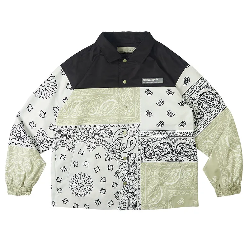 Paisley Stitched Coach Jacket