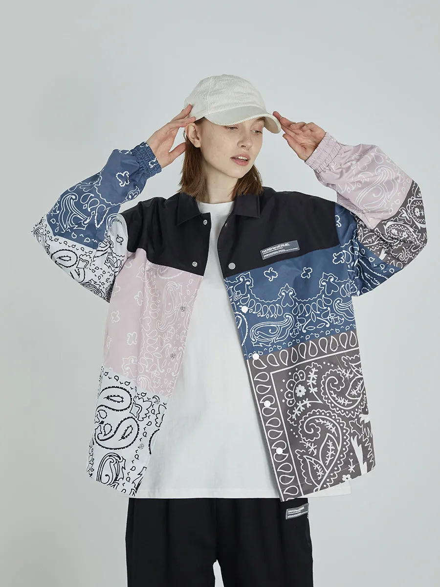 Paisley Stitched Coach Jacket