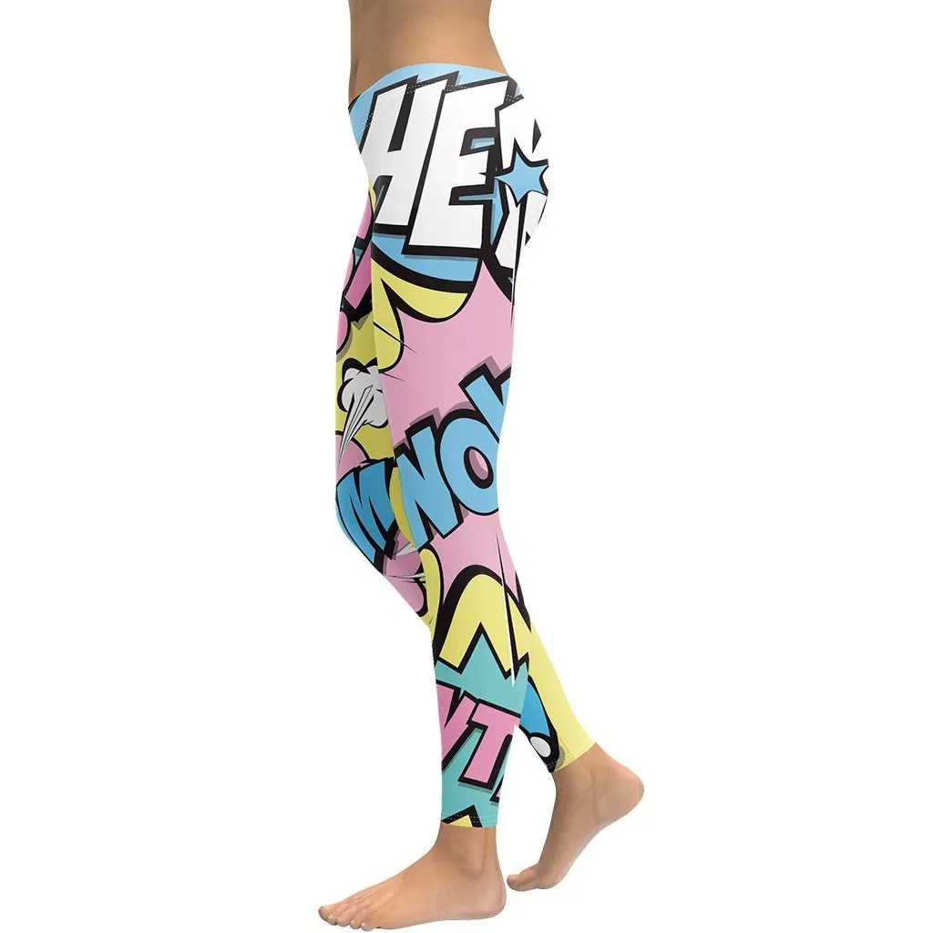 Pastel Pop Art Leggings