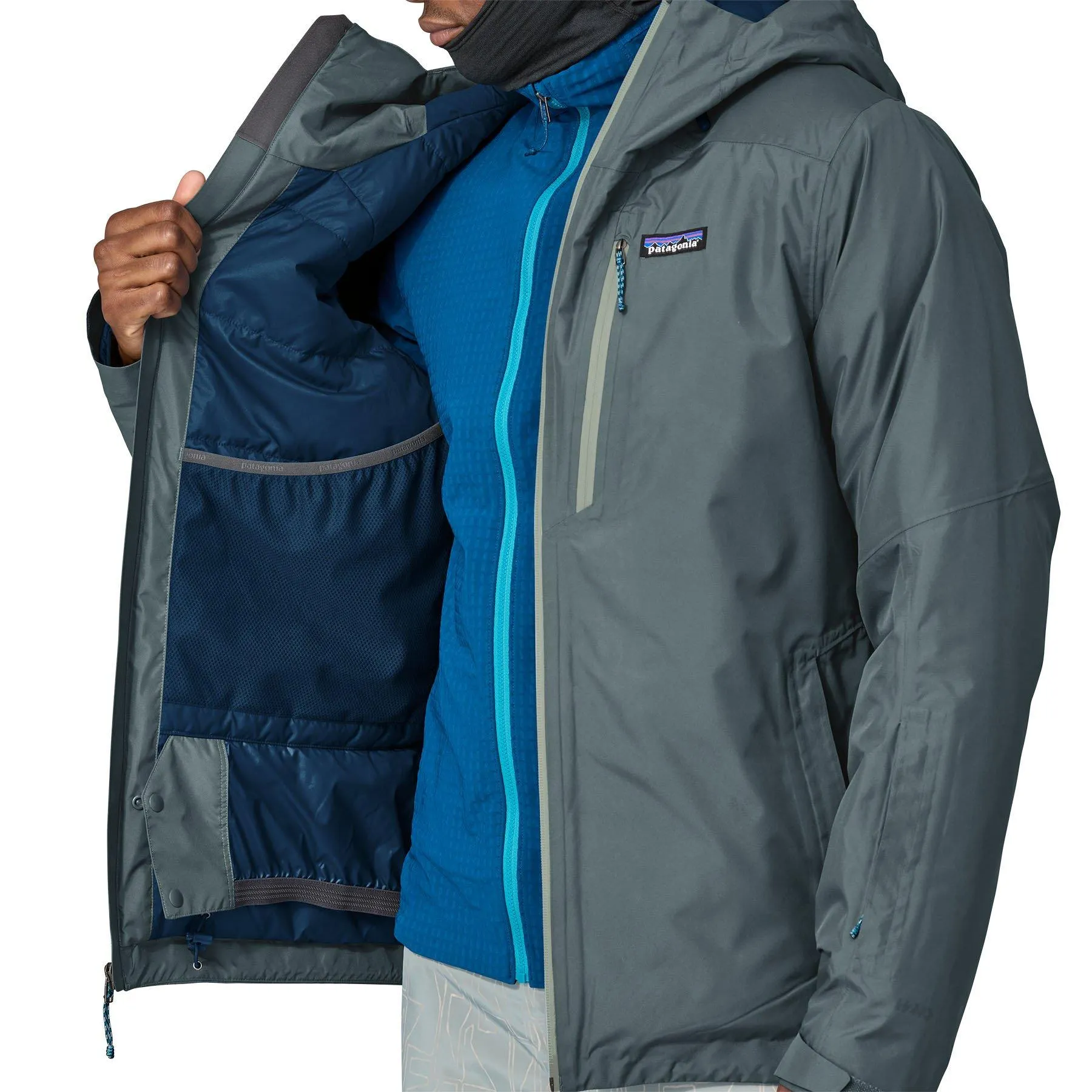 Patagonia Men's Insulated Powder Town Jacket - Grey | George Fisher