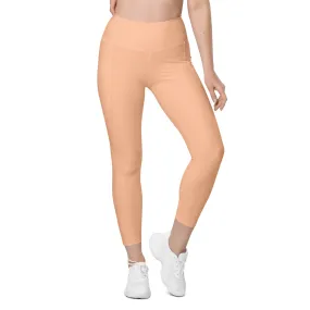 Peach Fuzz Leggings With Pockets