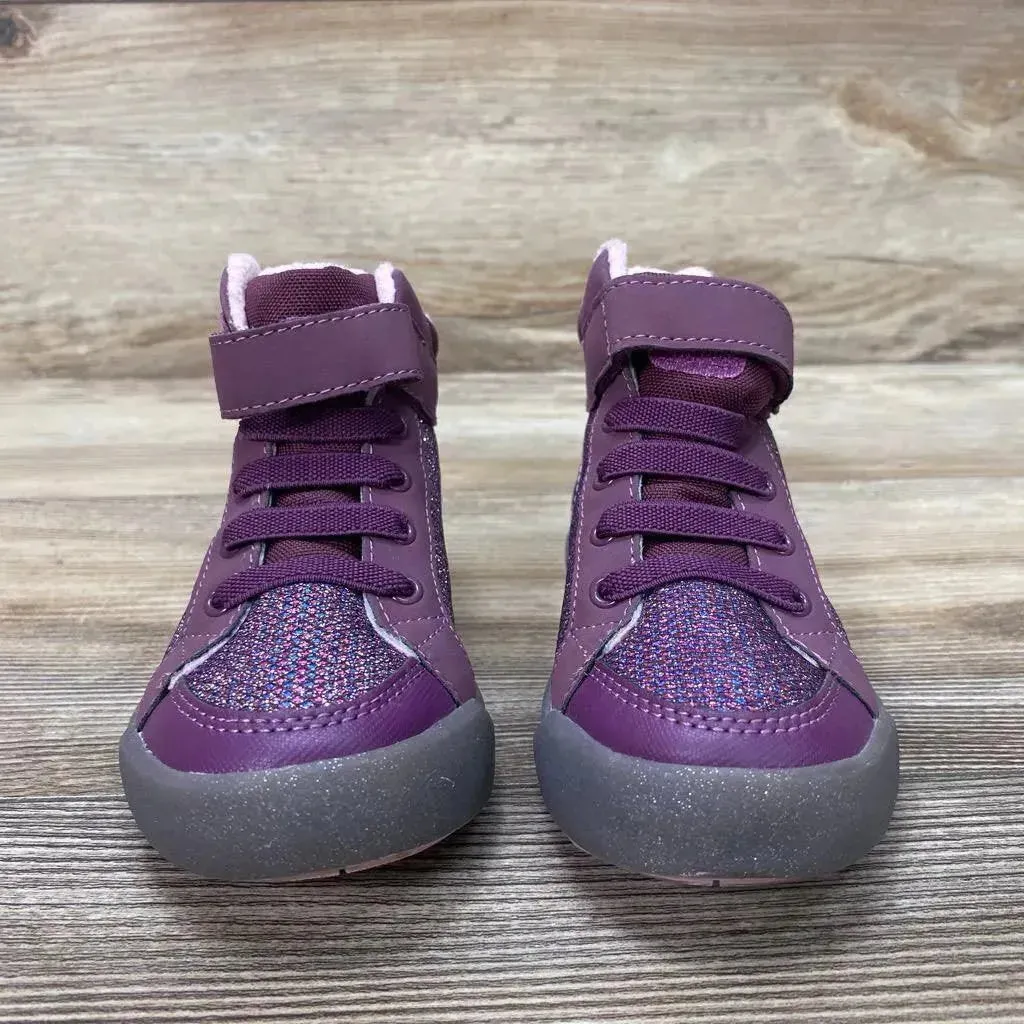 Pediped Flex Logan Raspberry High Top Sneakers sz 8.5c-