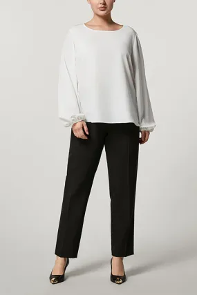 Persona (by Marina Rinaldi) RARITA TECHNICAL FABRIC SLIM TROUSERS