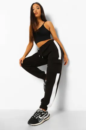 Petite Cargo Stripe Joggers